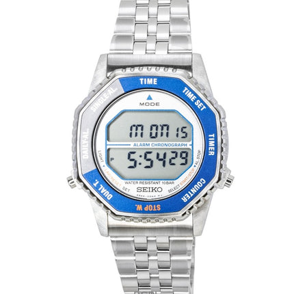 Seiko Rotocall Digital-Chronograph Edelstahl Quarz SMGG21P1 100M Herrenuhr