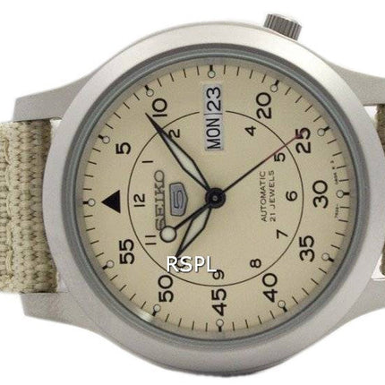 Generalüberholte Seiko 5 Military Automatik Herrenuhr mit Nylonarmband, Modell SNK803K2