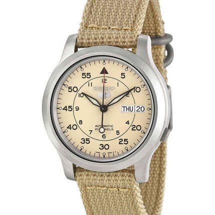Generalüberholte Seiko 5 Military Automatik Herrenuhr mit Nylonarmband, Modell SNK803K2