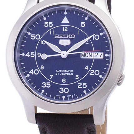 Seiko 5 militärische SNK807K2 SS4 automatische braun Leder Armband Herrenuhr