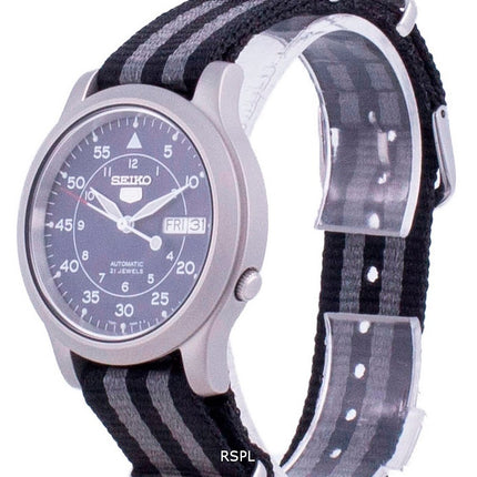 Seiko 5 Military SNK807K2-var-NATO16 Automatische Nylonarmband Herrenuhr