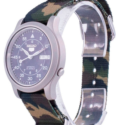 Seiko 5 Military SNK807K2-var-NATOS18 Herrenuhr mit automatischem Nylonarmband