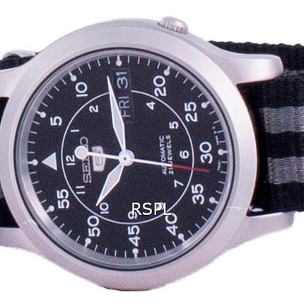 Seiko 5 Military SNK809K2-var-NATO16 Automatische Nylonarmband Herrenuhr