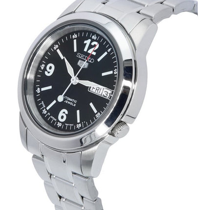 Seiko 5 Edelstahl schwarzes Zifferblatt Automatik SNKE63 SNKE63J1 SNKE63J Herrenuhr