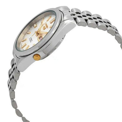 Seiko 5 Automatik-Herrenuhr SNKG39J1 aus Edelstahl mit silbernem Zifferblatt und 21 Juwelen