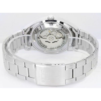 Generalüberholte Seiko 5 Edelstahl Schwarzes Arabisches Zifferblatt Automatik SNKP21 SNKP21J1 SNKP21J Herrenuhr