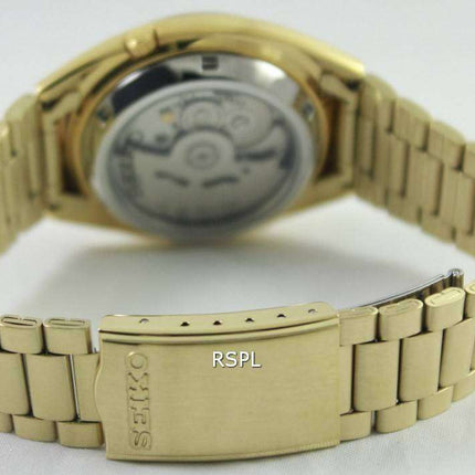 Generalüberholte Seiko 5 Automatik Herrenuhr mit goldenem Zifferblatt, Modell SNXL72K1/SNXL72K