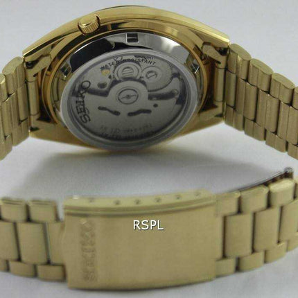 Generalüberholte Seiko 5 Automatik Herrenuhr mit goldenem Zifferblatt, Modell SNXL72K1/SNXL72K