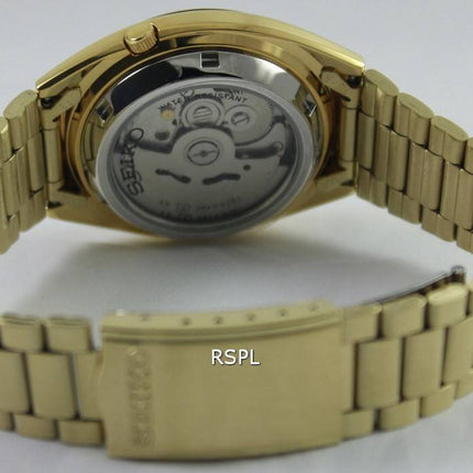Generalüberholte Seiko 5 Automatik Herrenuhr mit goldenem Zifferblatt, Modell SNXL72K1/SNXL72K