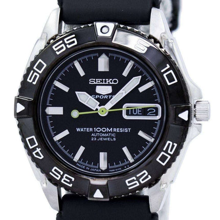 Generalüberholte Seiko 5 Sports Automatik Herrenuhr, hergestellt in Japan, 23 Steine, Modell SNZB23J2