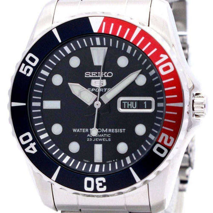 Generalüberholte Seiko Automatik-Taucheruhr mit 23 Steinen, wasserdicht bis 100 m, Modell SNZF15, SNZF15K1, SNZF15K, Herrenuhr