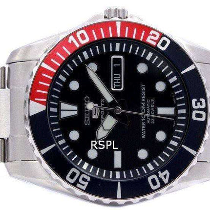Generalüberholte Seiko Automatik-Taucheruhr mit 23 Steinen, wasserdicht bis 100 m, Modell SNZF15, SNZF15K1, SNZF15K, Herrenuhr