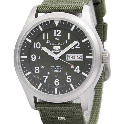 Generalüberholte Seiko 5 Military Automatic Sports Japan Made SNZG09 SNZG09J1 SNZG09J Herrenuhr