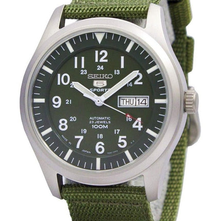 Generalüberholte Seiko 5 Military Automatic Sports Japan Made SNZG09 SNZG09J1 SNZG09J Herrenuhr