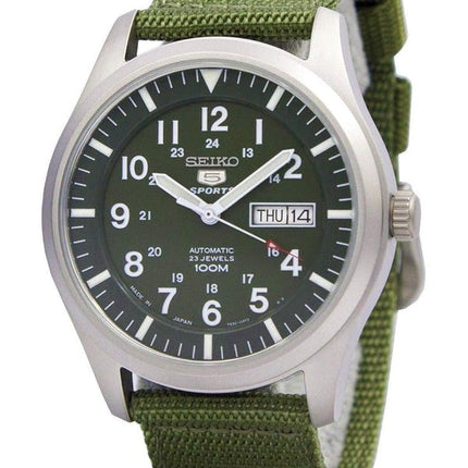 Generalüberholte Seiko 5 Military Automatic Sports Japan Made SNZG09 SNZG09J1 SNZG09J Herrenuhr