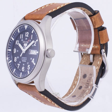 Seiko 5 Sports SNZG11J1-LS17 automatische braun Leder Armband Herrenuhr