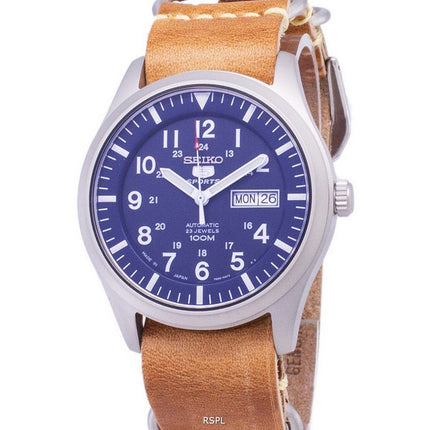 Seiko 5 Sports SNZG11J1-LS18 automatische braun Leder Armband Herrenuhr