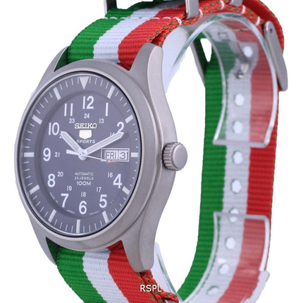 Seiko 5 Sports Automatik Polyester SNZG11J1-var-NATO23 100M Herrenuhr