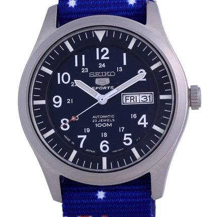 Seiko 5 Sports Automatik Polyester SNZG11J1-var-NATO30 100M Herrenuhr