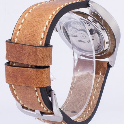 Seiko 5 Sports SNZG11K1-LS17 automatische braun Leder Armband Herrenuhr
