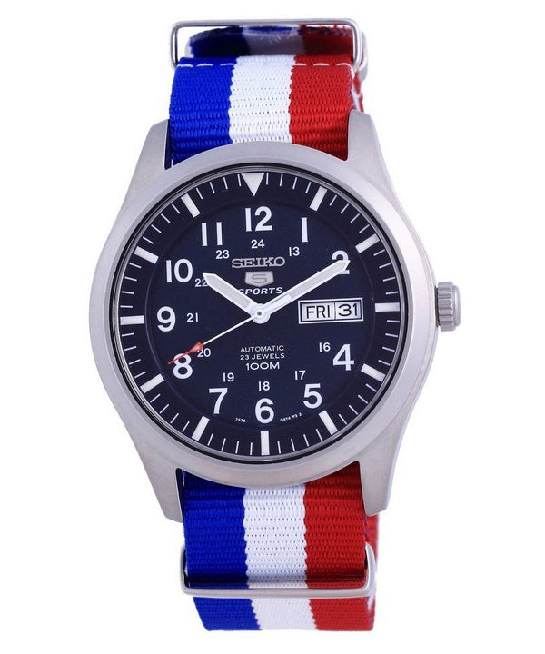 Seiko 5 Sports Automatik Polyester SNZG11K1-var-NATO25 100M Herrenuhr