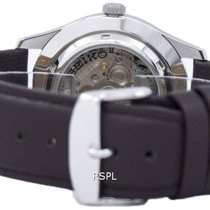 Seiko 5 Sport automatische Japan gemacht Verhältnis dunkelbraunes Leder SNZG15J1-LS11 Herrenuhr