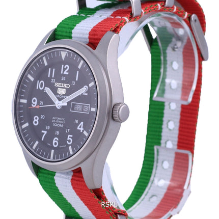 Seiko 5 Sports Automatik Polyester SNZG15K1-var-NATO23 100M Herrenuhr