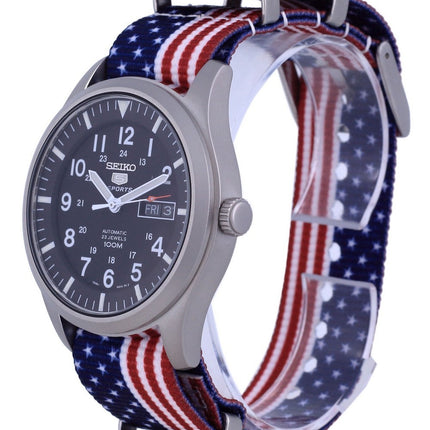 Seiko 5 Sports Automatik Polyester SNZG15K1-var-NATO27 100M Herrenuhr