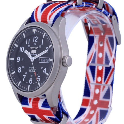 Seiko 5 Sports Automatik Polyester SNZG15K1-var-NATO28 100M Herrenuhr