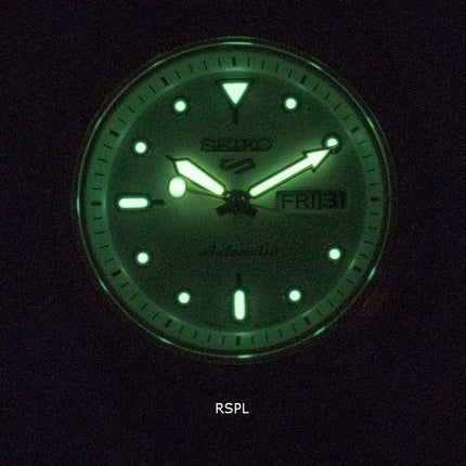 Generalüberholte Seiko 5 Sports Zweifarbige Edelstahluhr mit weißem Zifferblatt, Automatik, Modell SRE004, SRE004K1, SRE004K, wasserdicht bis 100 m, Damenuhr