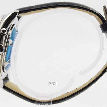 Generalüberholte Seiko Kinetic Herrenuhr mit Lederarmband, Modell SRN045P2