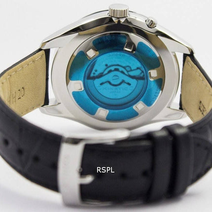 Generalüberholte Seiko Kinetic Herrenuhr mit Lederarmband, Modell SRN045P2