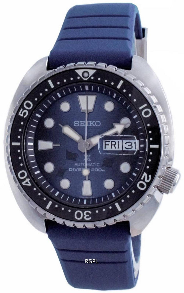 Generalüberholte Seiko Prospex Save The Ocean King Turtle Automatik-Taucheruhr SRPF77 SRPF77K1 SRPF77K 200M Herrenuhr