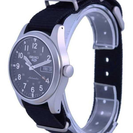 Generalüberholte Seiko 5 Sports Herrenuhr mit schwarzem Zifferblatt, Automatik, SRPG37, SRPG37K1, SRPG37K, 100 m