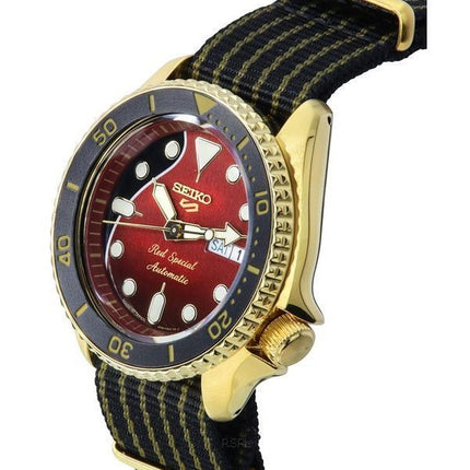 Seiko 5 Sports Brian May Red Special Limited Edition Nylonarmband Automatik SRPH80J1 100M Herrenuhr