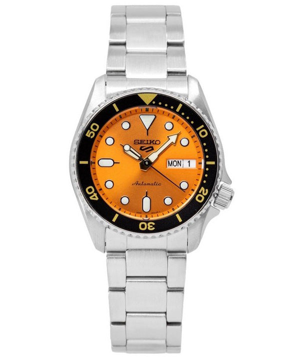 Seiko 5 Sports SKX Style Midi Orange Zifferblatt Automatik SRPK35K1 100M Herrenuhr
