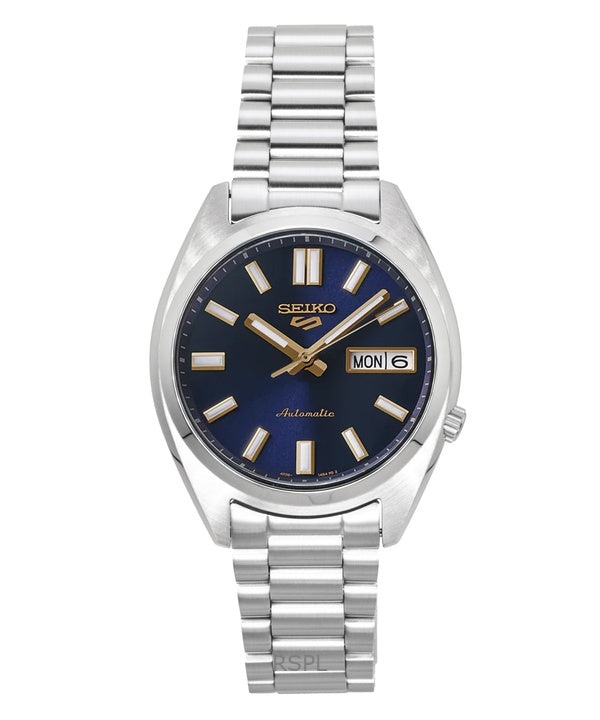 Seiko 5 Sports SNXS Edelstahl Blaues Zifferblatt Automatik SRPL55K1 100M Herrenuhr