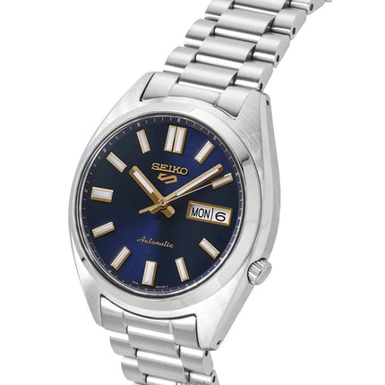 Seiko 5 Sports SNXS Edelstahl Blaues Zifferblatt Automatik SRPL55K1 100M Herrenuhr