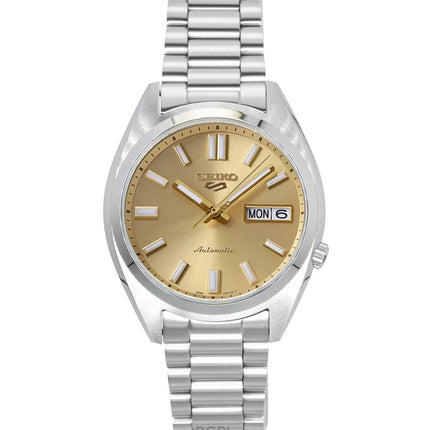 Seiko 5 Sports SNXS Edelstahl Gold Zifferblatt Automatik SRPL59K1 100M Herrenuhr