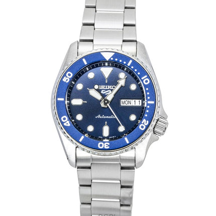 Seiko 5 Sports SKX Street Denim Edelstahl Blaues Zifferblatt Automatik SRPL77K1 100M Herrenuhr
