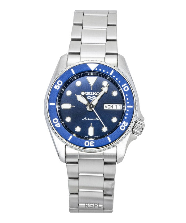 Seiko 5 Sports SKX Street Denim Edelstahl Blaues Zifferblatt Automatik SRPL77K1 100M Herrenuhr