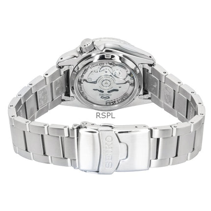 Seiko 5 Sports SKX Street Stonewash Edelstahl Schwarzes Zifferblatt Automatik SRPL79K1 100M Herrenuhr