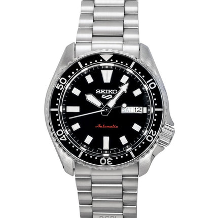 Seiko 5 Sports SKX Redux Edelstahl Schwarzes Zifferblatt Automatik SRPL85K1 100M Herrenuhr