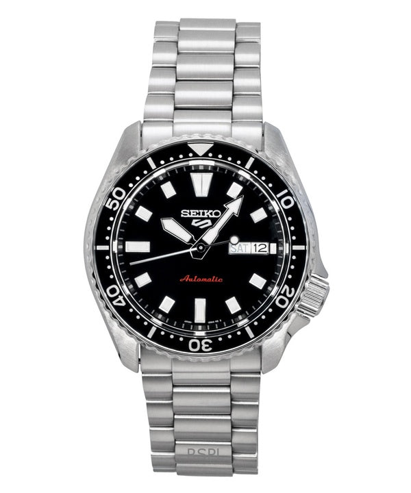 Seiko 5 Sports SKX Redux Edelstahl Schwarzes Zifferblatt Automatik SRPL85K1 100M Herrenuhr