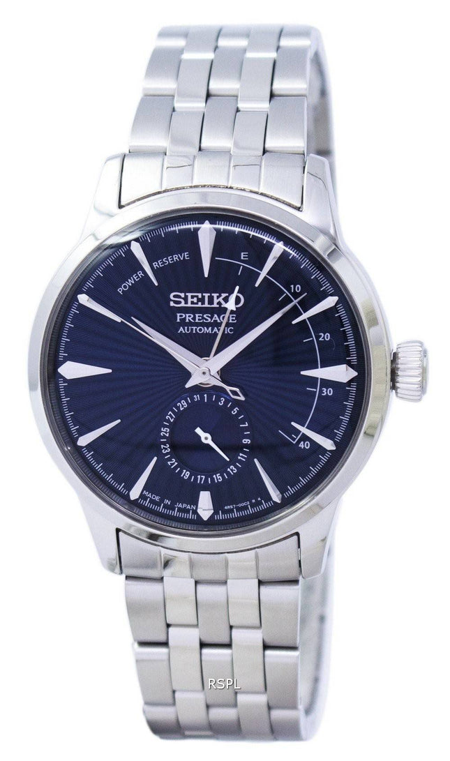 Seiko Presage Cocktail "Blue Moon" Power Reserve Japan gemacht SSA347 SSA347J1 SSA347J Herrenuhr