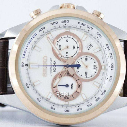 Generalüberholte Seiko Chronograph Quarz Tachymeter SSB250 SSB250P1 SSB250P Herrenuhr