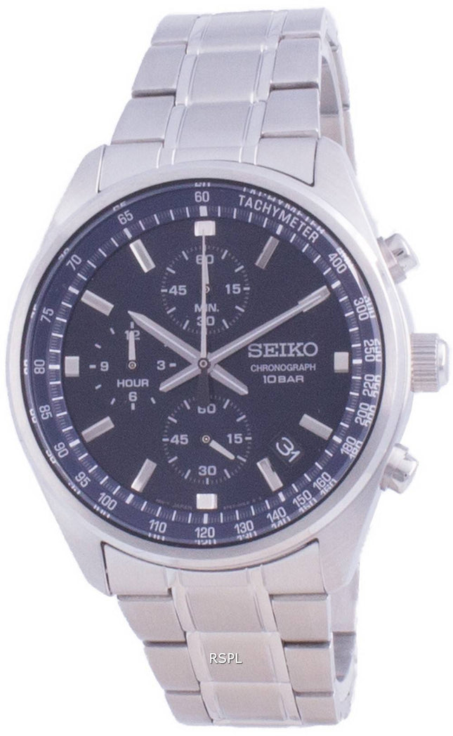 Generalüberholte Seiko Chronograph Quarz SSB377 SSB377P1 SSB377P 100M Herrenuhr
