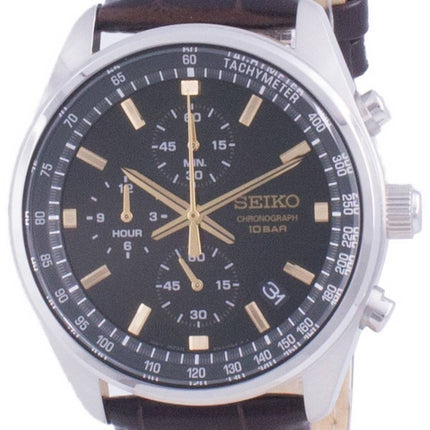Generalüberholte Seiko Chronograph Quarz SSB385 SSB385P1 SSB385P 100M Herrenuhr