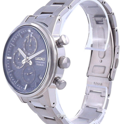 Seiko Entdecken Sie mehr Titan Chronograph Quarz SSB387 SSB387P1 SSB387P 100M Herrenuhr