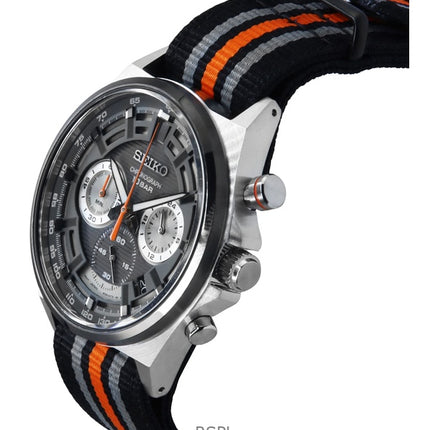 Seiko Neo Sports Chronograph Graues Zifferblatt Quarz SSB403 SSB403P1 SSB403P 100M Herrenuhr